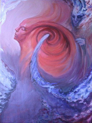Jupiterwesenheiten Traum Acryl Gemälde Inspiration Malerei Sterne Astral